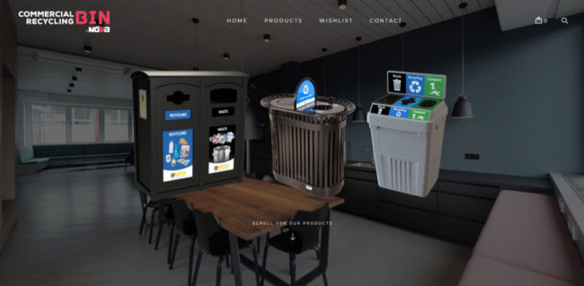 commercial recycling bin